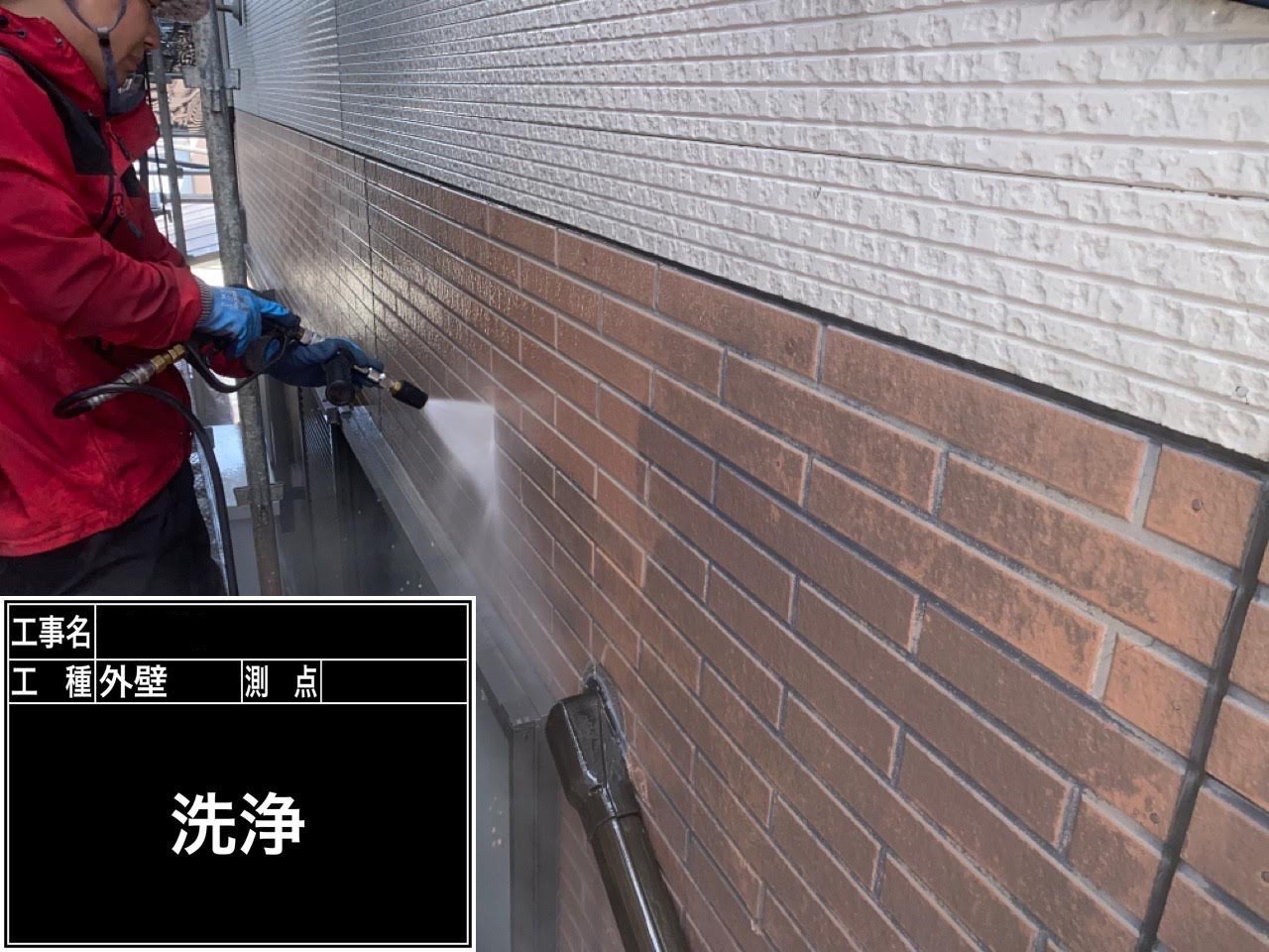 京都府城陽市　外壁塗装・外構工事（タイル貼り・ポスト設置）　T様邸