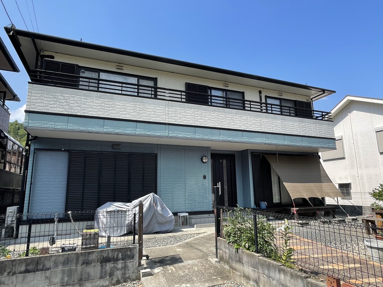 外壁塗装／屋根塗装をカバー工法／雨樋交換　南丹市Ｅ様邸